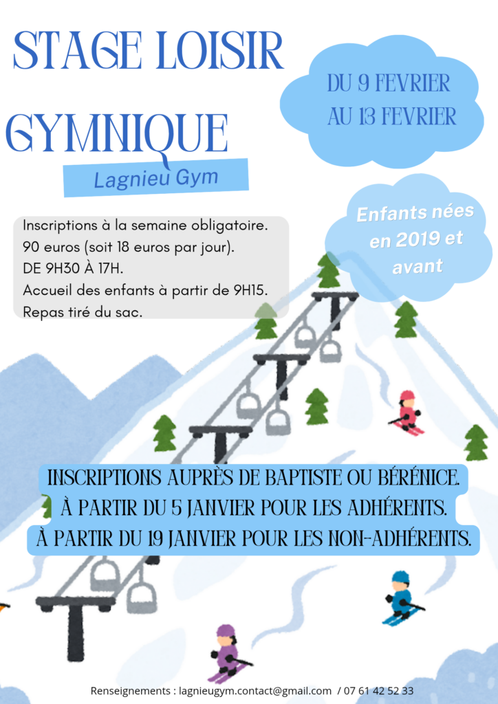 Stage de loisirs gymnique